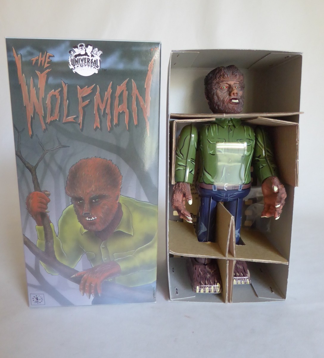1991 UNIVERSAL STUDIOS MONSTERS ROBOT HOUSE JAPAN WOLFMAN WIND UP