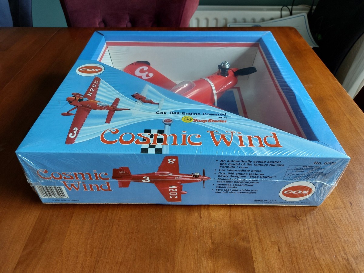 Cox Cosmic Wind .049 vintage control line airplane #6500 nisb 1986