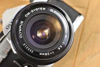 Olympus OM-2 Film Camera + G Zuiko AUTO-W 28mm F3.5 Lens from