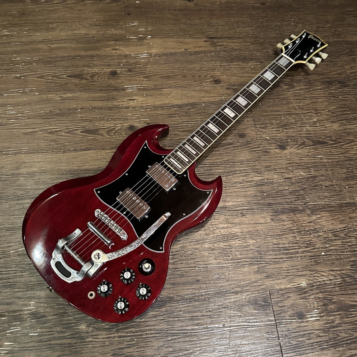 Greco SG300エレキギター70年代ジャパンビンテージバーガンディUSED