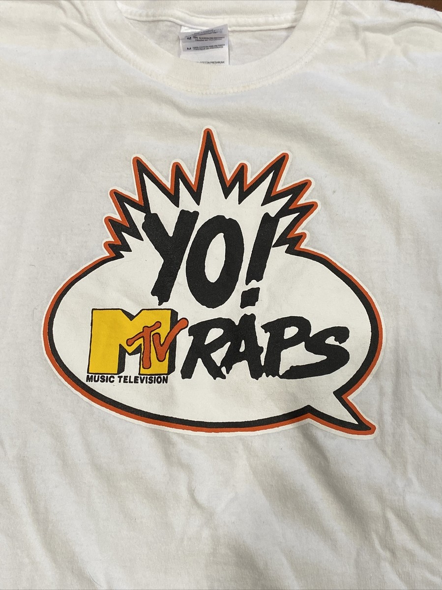 YO! MTV RAPS T-shirt vintage 80s/90s hip hop Dr Dre Ed Lover