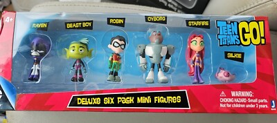 Teen Titans Go Deluxe Six Pack 6 Mini Figures Set | eBay