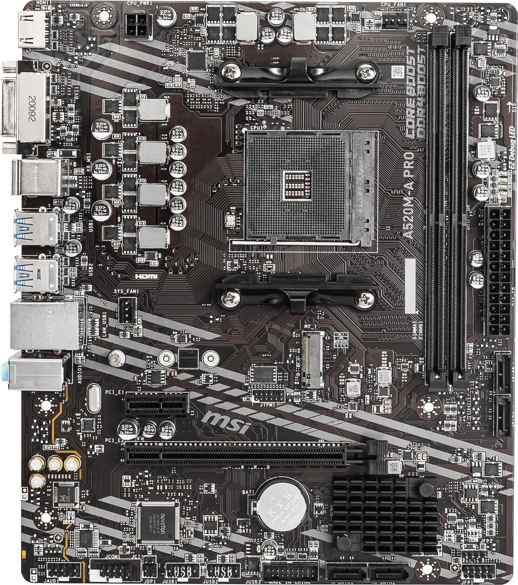 MSI A520M-A PRO AM4 AMD A520 USB3.2 Gen1 Micro-ATX Motherboard | eBay
