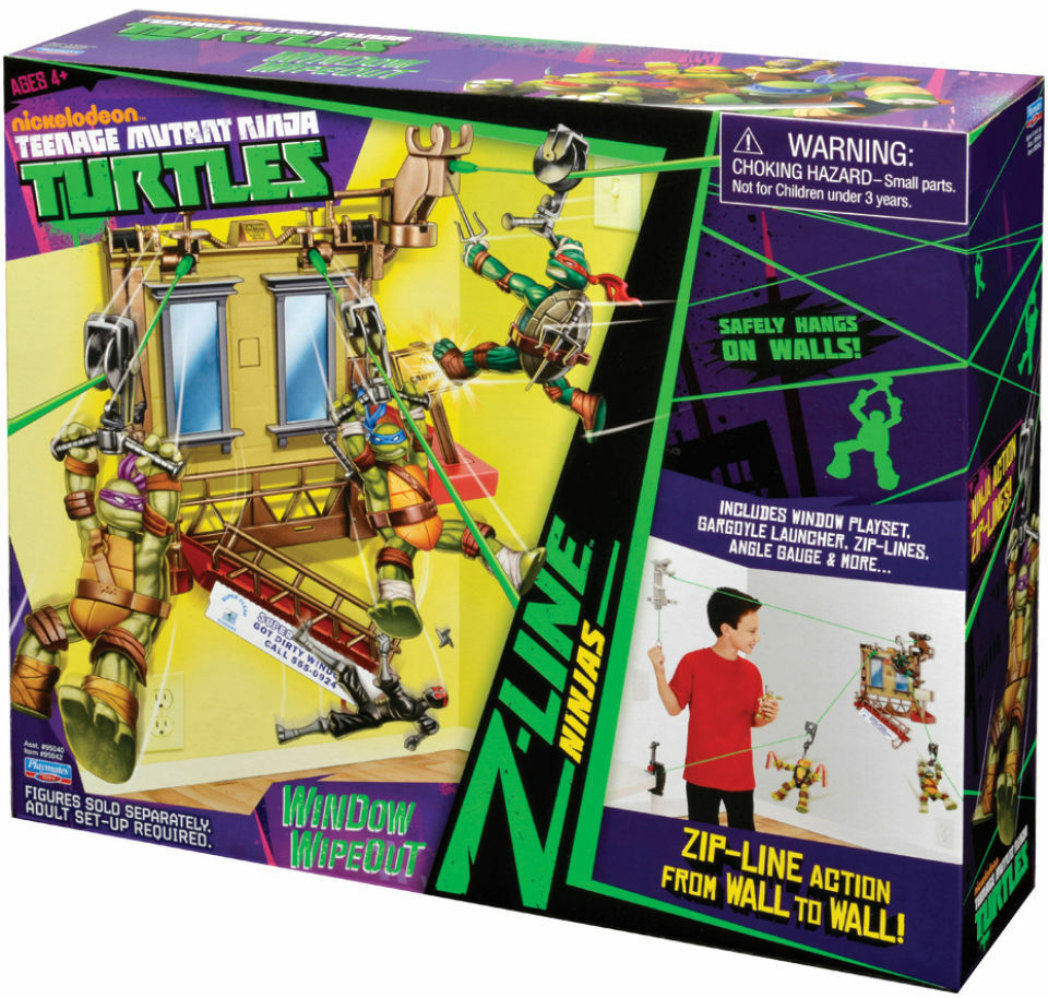 Teenage Mutant Ninja Turtles NEW Window Wipeout Z-Line Ninjas Zip