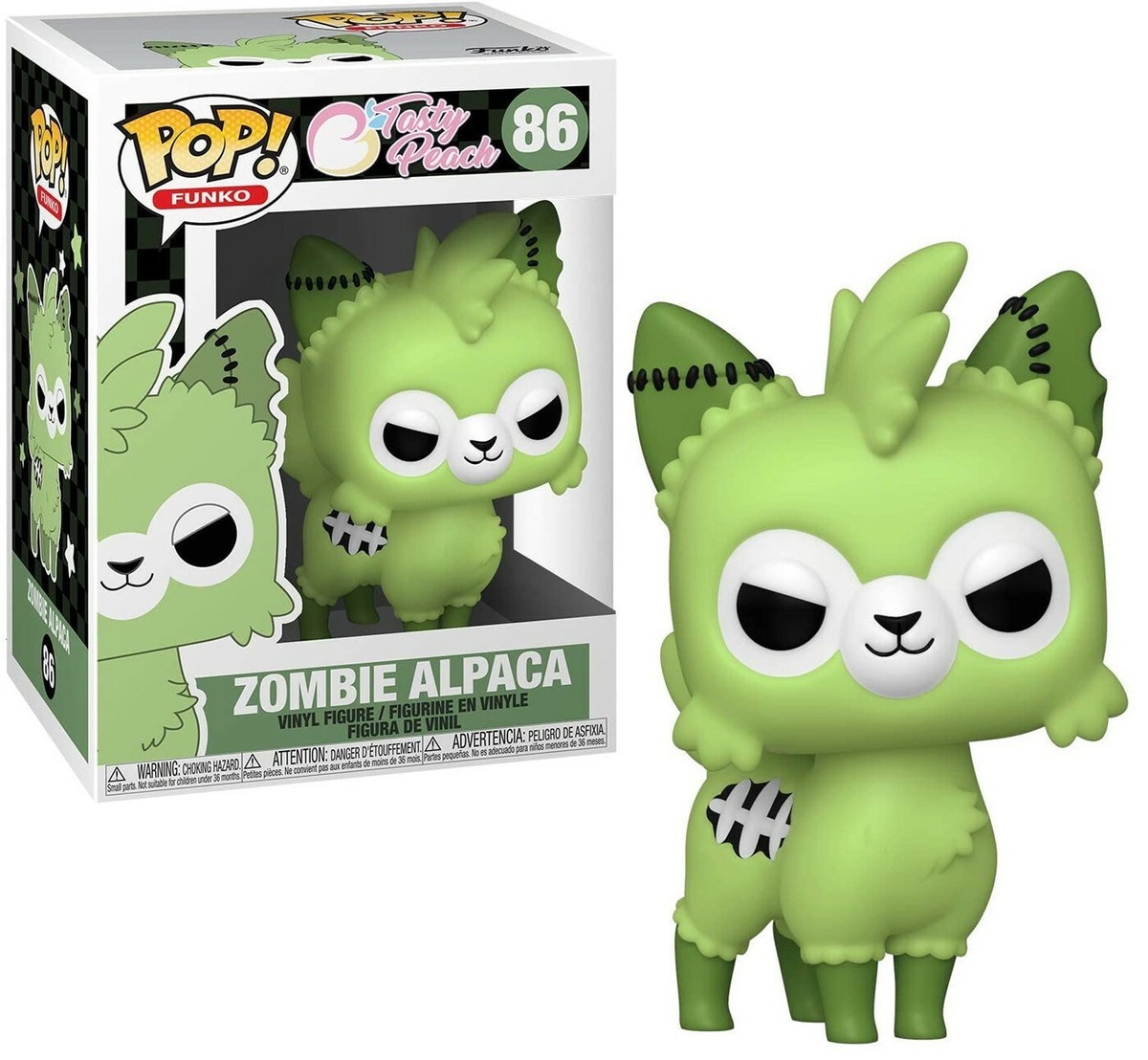 Funko Tasty Peach POP! Zombie Alpaca Vinyl Figure #86 [Green] | eBay