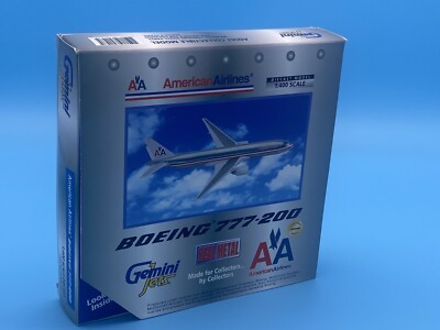 1:400 Boeing 777-200 American Airlines N777AN Polished Chrome