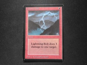 MTG 稲妻 Lightning Bolt ベータ LEB BETA PSA7 英)稲妻 / Lightning