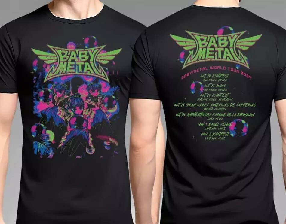 Baby.metal World Tour 2024 2025 hot trending t-shirt | eBay