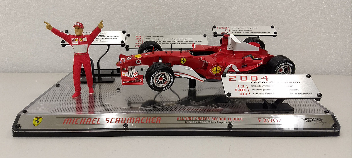 限定 HW 1/18 Ferrari F2004 #1シューマッハ 300Pcs 限定 HW 1/18