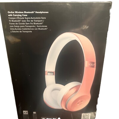 Beats by Dre Solo3 Wireless On-Ear Headphones – Rose Gold
