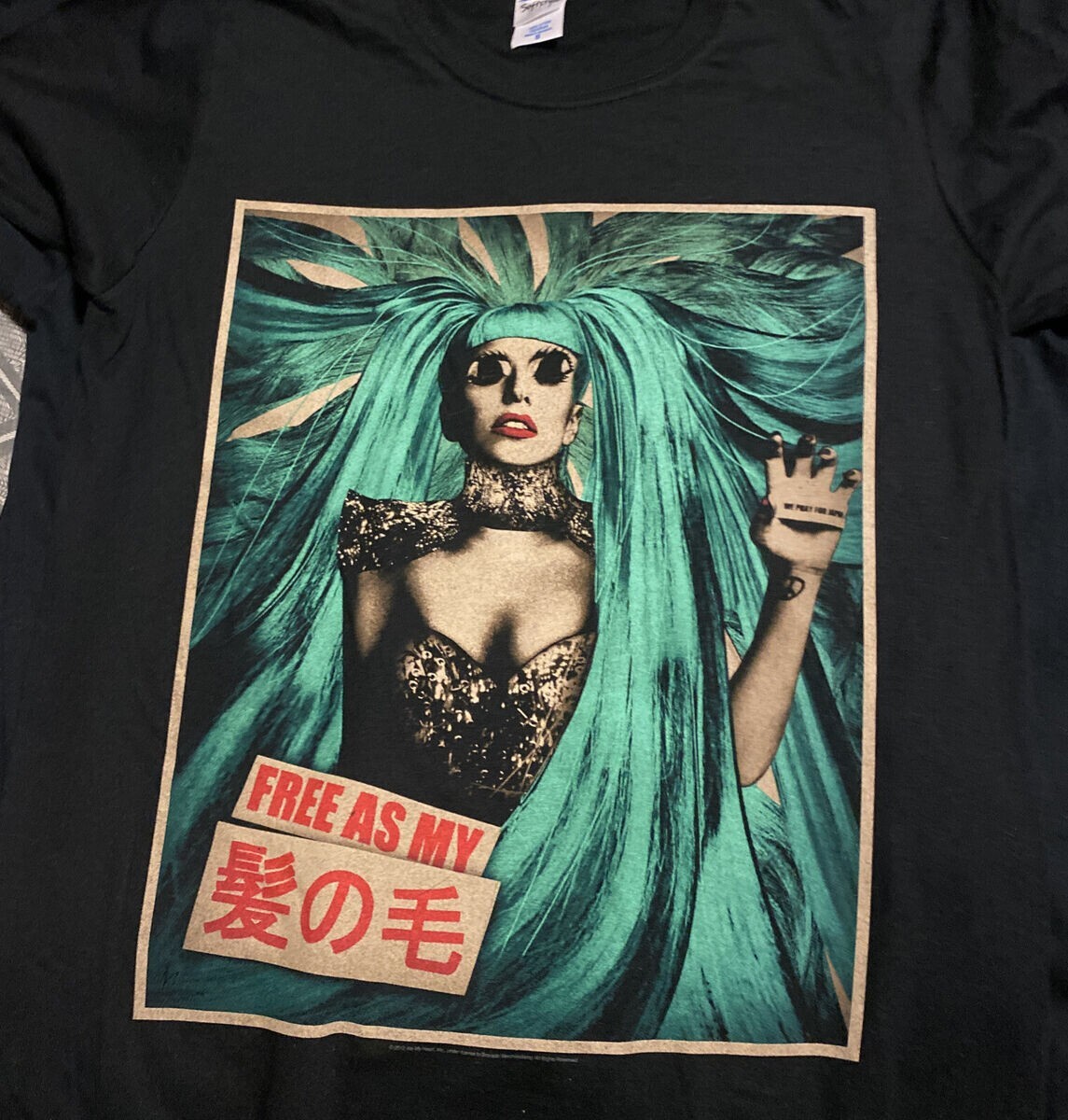 LADY GAGA Born this Way Ball Concert T-shirt Cotton All Size S