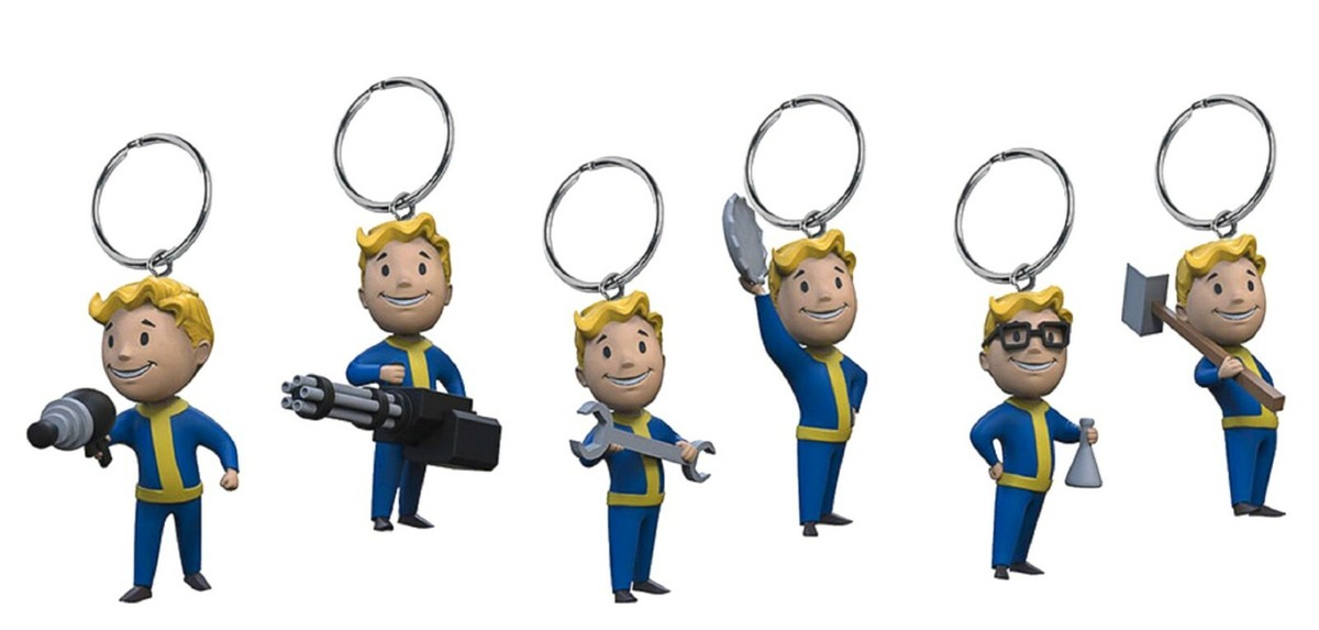 Fallout 76 Vault Boy 3D KEYRING / KEYCHAIN YOU PICK New | eBay
