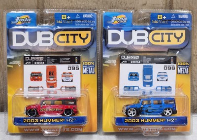 2) 2004 Jada Toys 1:64 Scale Dub City • 2003 Hummer H2 [Collector