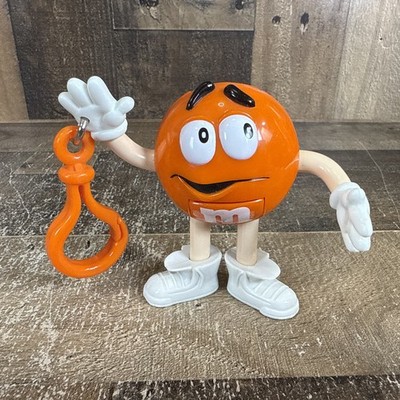 MARS M&M'S Collectible Orange M&M Candy Holder Keychain Candy