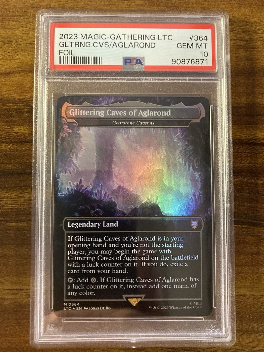 MTG✨GLITTERING CAVES OF AGLAROND (Gemstone Caverns) FOIL✨LTC PSA