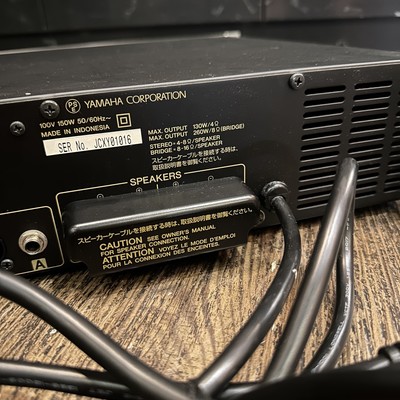 Yamaha P1000S Power Amplifier 2U Rackmount 105W×2 @4Ω Serviced