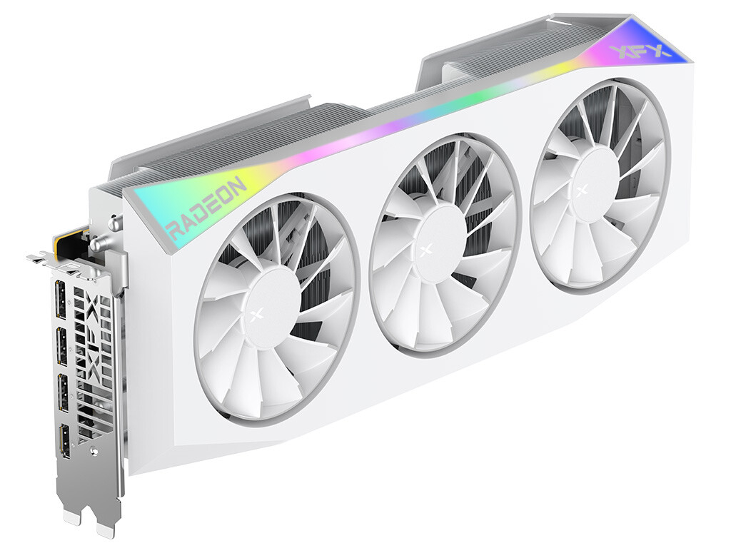 XFX Mercury AMD Radeon RX 9070 XT OC White Gaming Edition with RGB