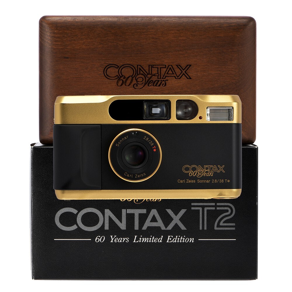 CONTAX T2 ゴールド コンパクトカメラ ケース付き CONTAX T2 GOLD 化粧