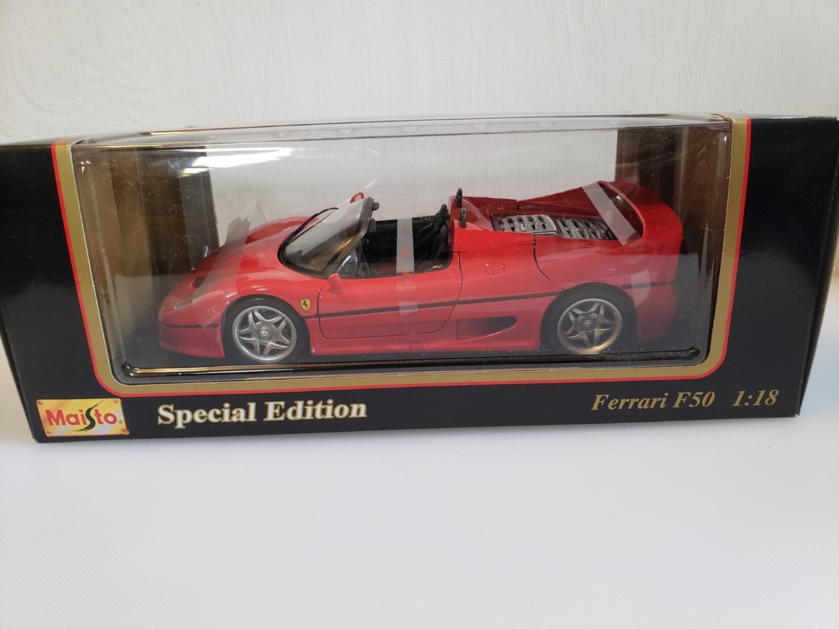 NWT Maisto Ferrari F50 (1995) 1:18 Red Special Edition Die Cast