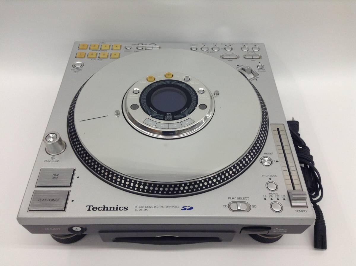 Technics SL-DZ1200 Digital Turntable Silver Direct Drive DJ CDJ