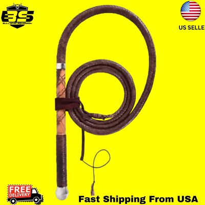Australian Stockwhip 5.7 feet Genuine Leather Australian 7 Feet