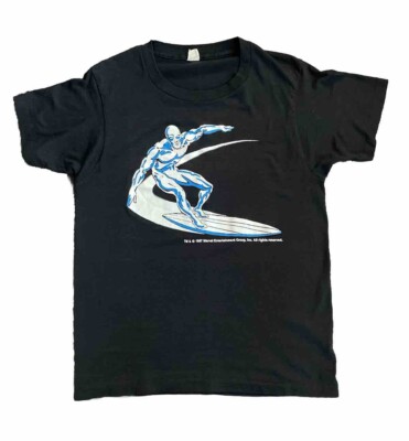 Vintage Marvel SILVER SURFER T Shirt Screen Stars Tag 1987 Med