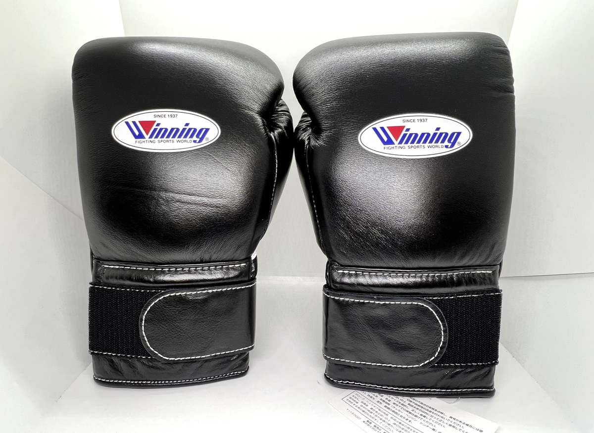 Winning Boxing Gloves MS-600B 16 oz Black Professional Type No Box