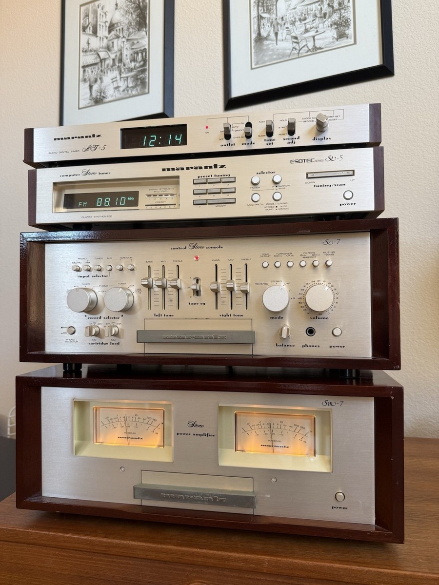 Marantz SM-7 Stereo Power Amp, SC7 Control Console, ST 5 Tuner, AT