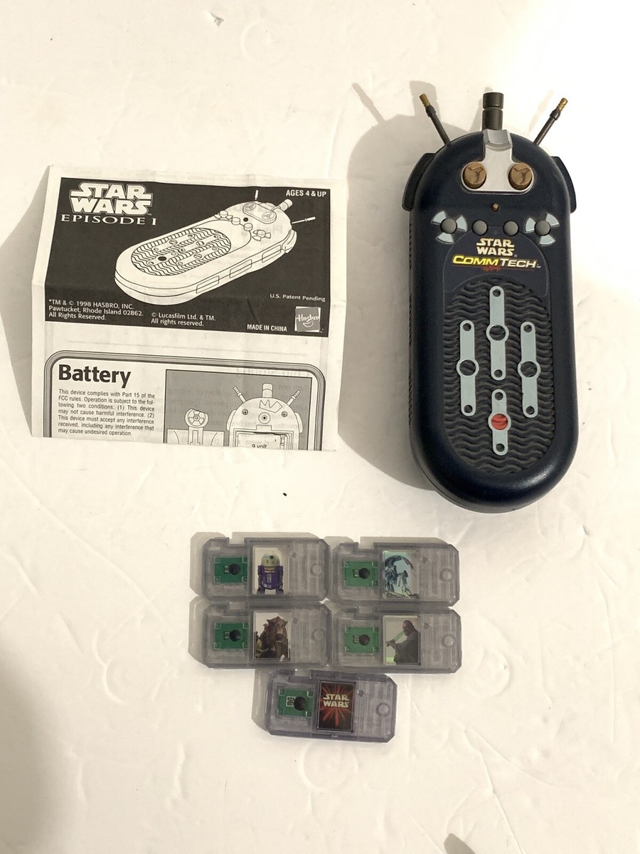 Star Wars Electronic CommTech Reader With 5 Chips (1998, Hasbro