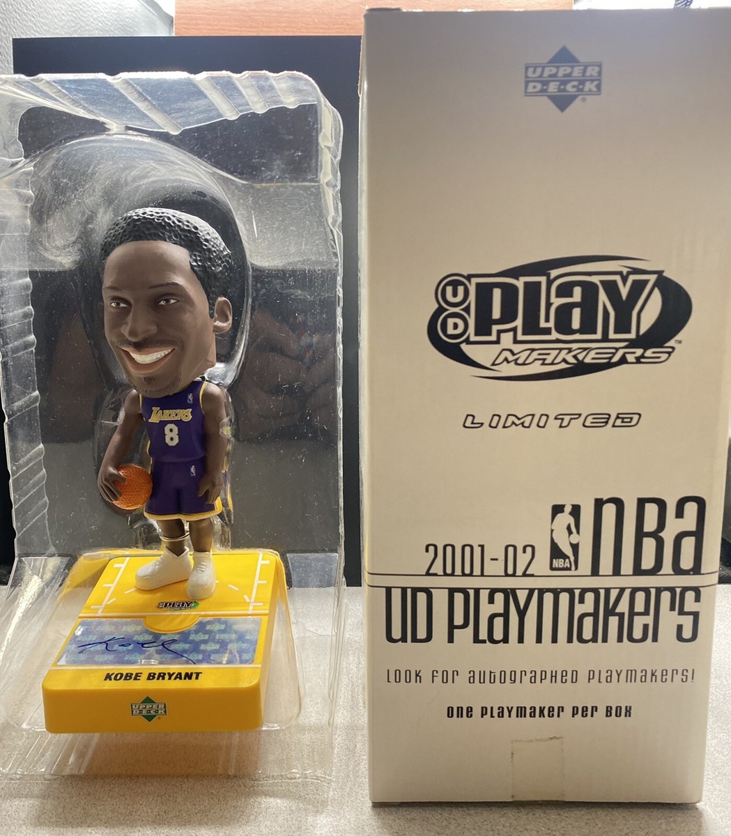 Kobe Bryant Upper Deck PLAYMAKERS 2001-02 NBA AUTO Bobblehead LA