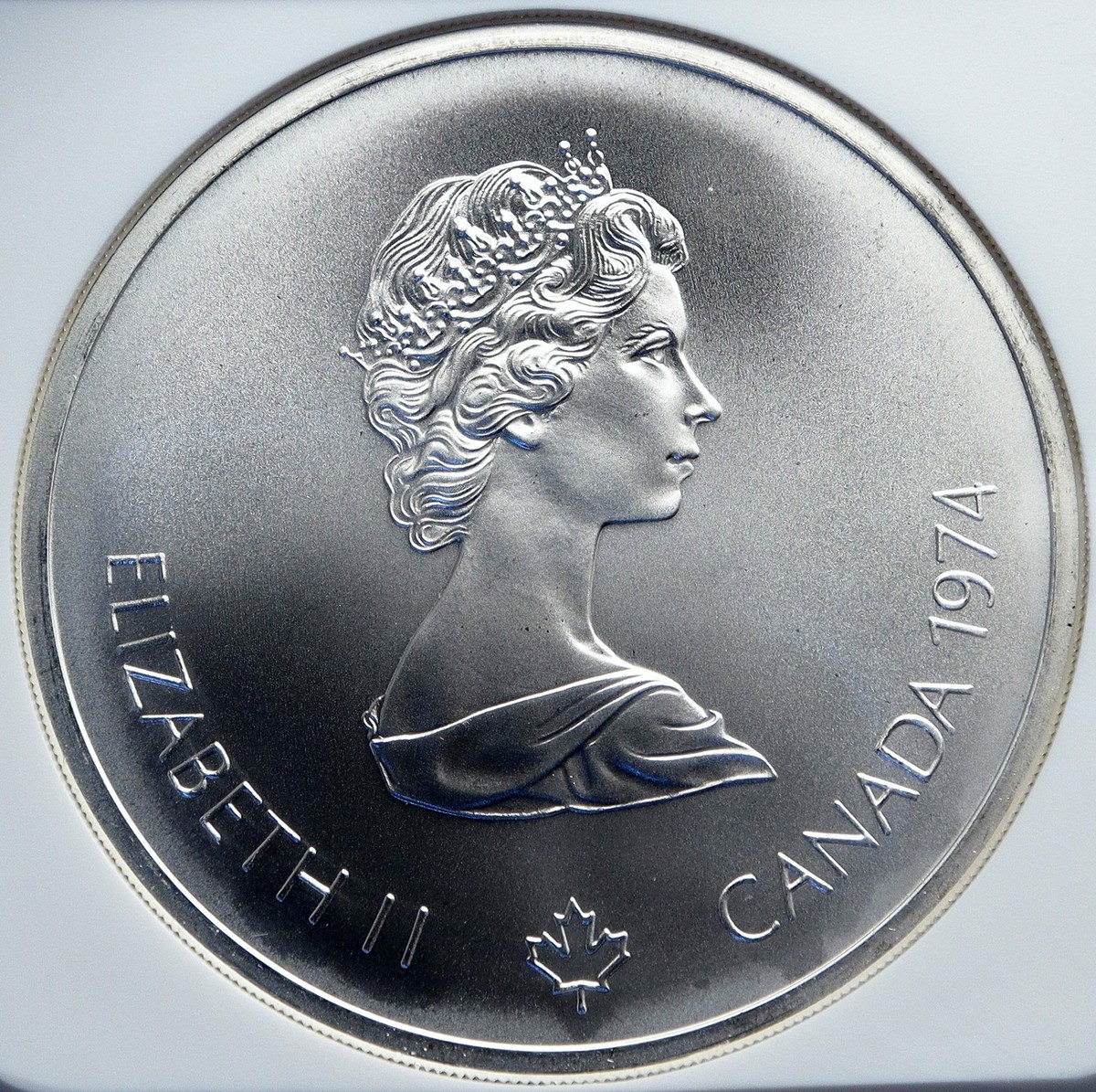1974 CANADA Queen Elizabeth II Olympics Montreal ZEUS Silver $10