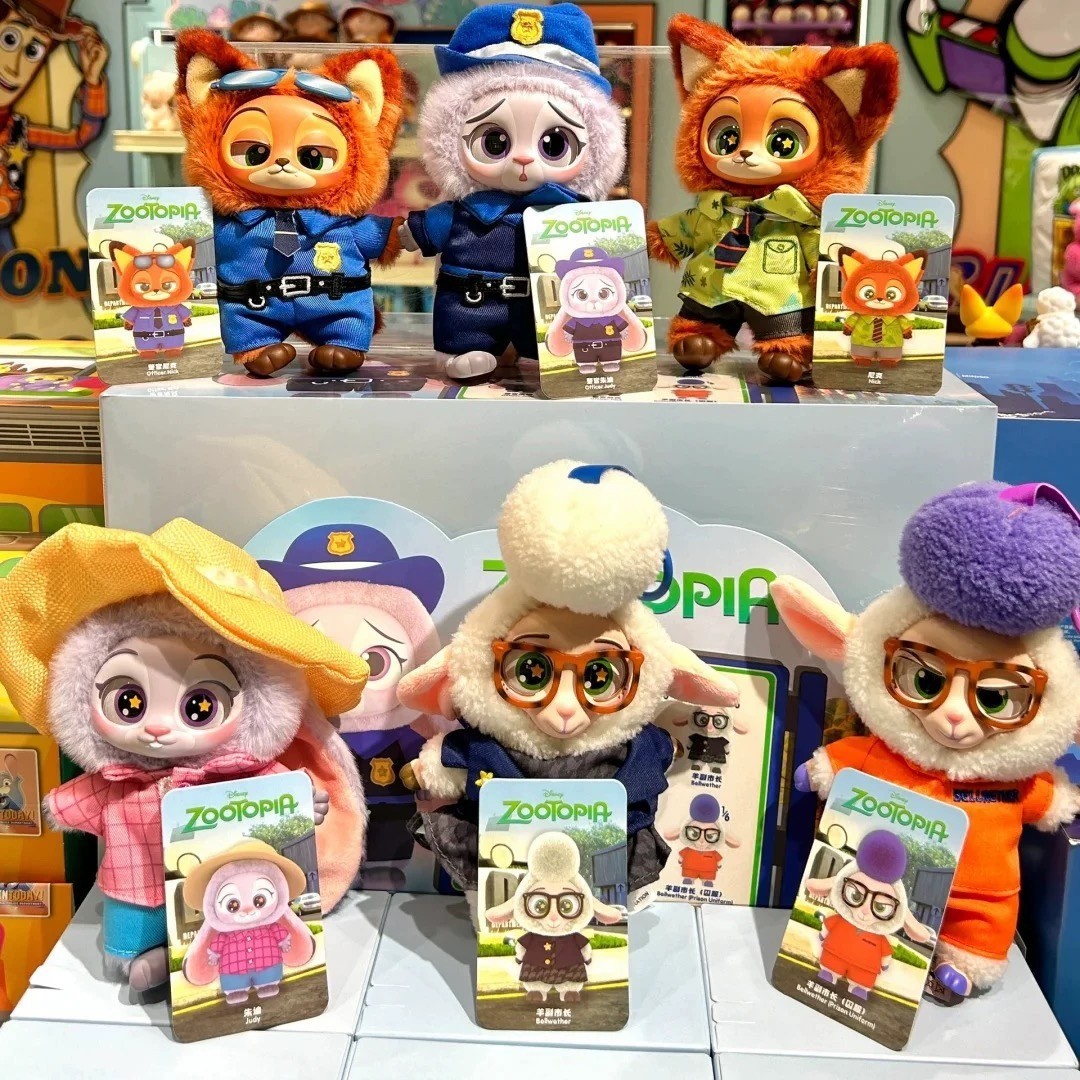 MINISO Zootopia Series doll Vinyl Plush Pendant Blind Box Figure