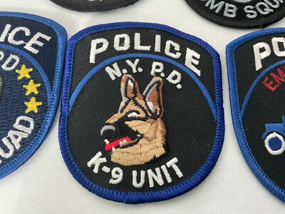 NYPD Police Special Unit collectable patch set Seven full size All