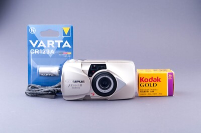 Olympus Mju II Zoom 115 35mm Point & Shoot Film Camera 50332130265