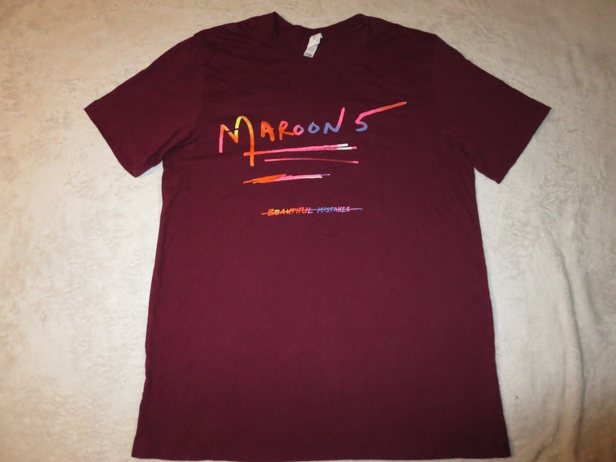 Maroon 5 Beautiful Mistakes Concert Tour T-Shirt Large | eBay