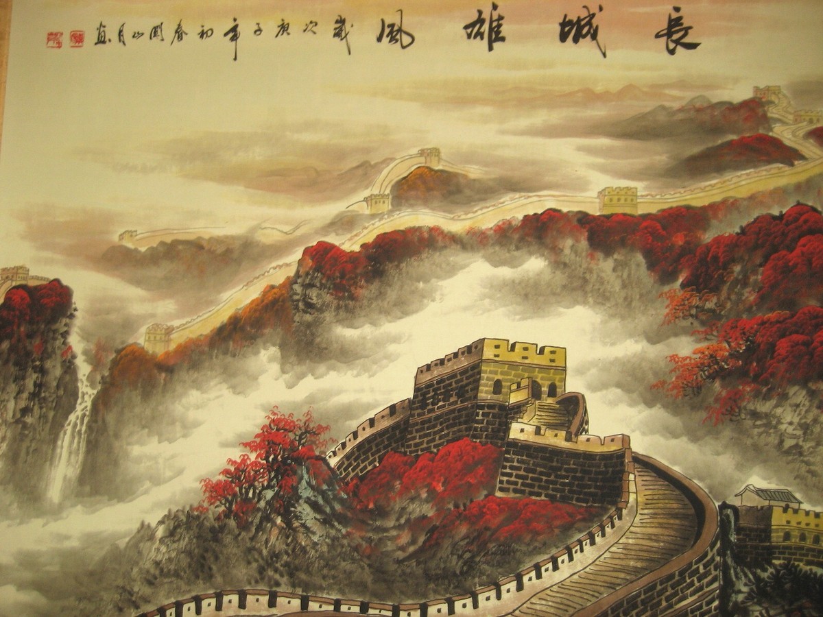 中国絵画 山道 Old Chinese painting 中国絵画 山道 Old Chinese