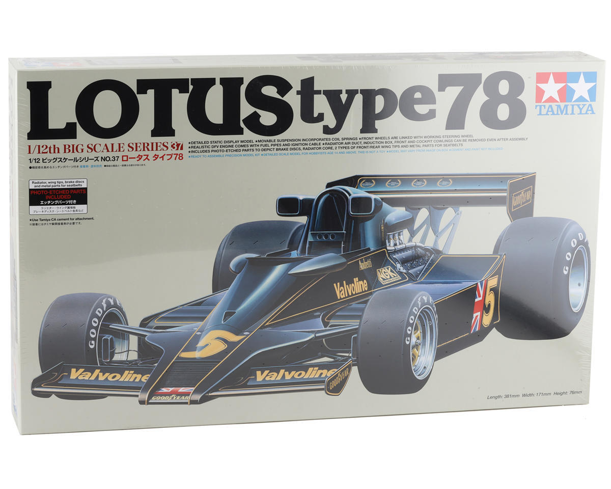 Tamiya 1/12 Lotus Type 78 Model Formula One Model Kit [TAM12037