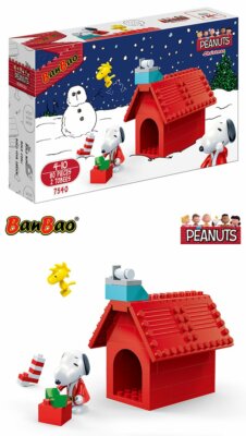 Peanuts - Snoopy & Woodstock Christmas Doghouse #7540 Building Set