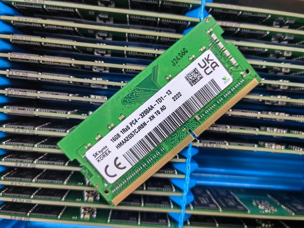 SK Hynix 16GB DDR4 3200MHz Laptop ECC SODIMM RAM PC4-3200AA-TD1