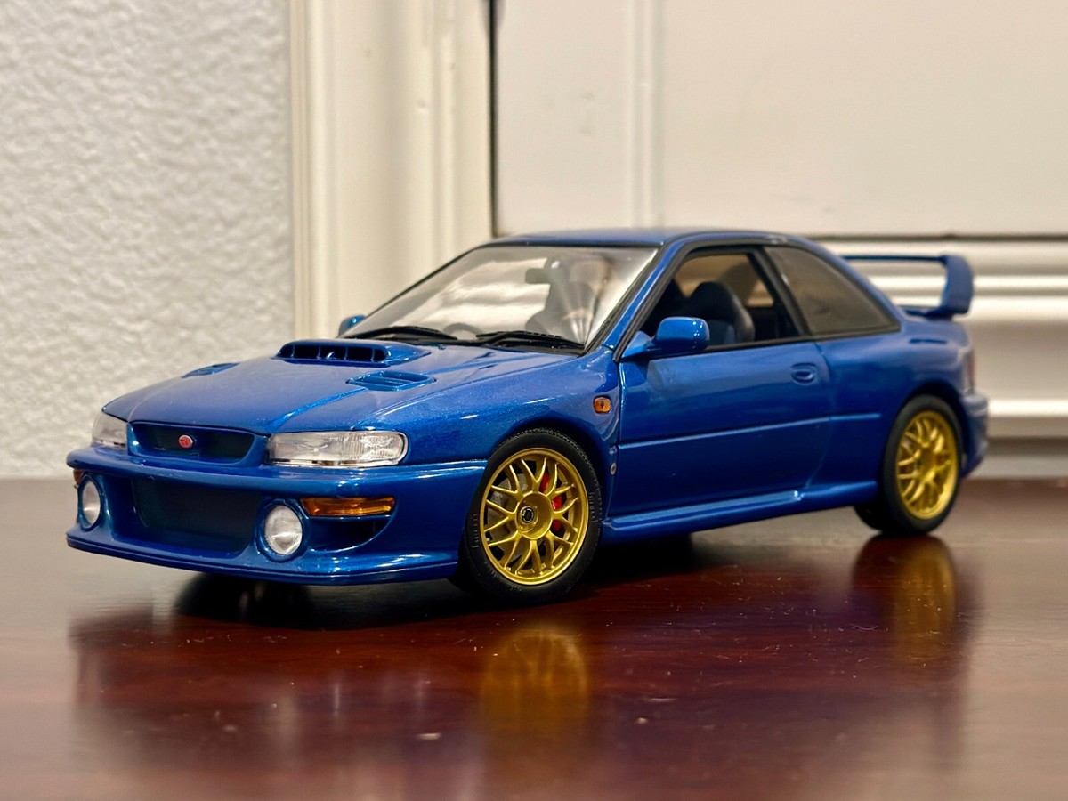 AUTOart Subaru Impreza 22B WRX STI Blue Gold 1/18 Scale Diecast
