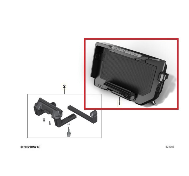 BMW Motorrad Genuine Connected Ride Cradle Smartphone Holder