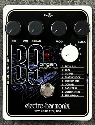 Electro-Harmonix B9 Organ Machine Guitar Effect Pedal 683274011547