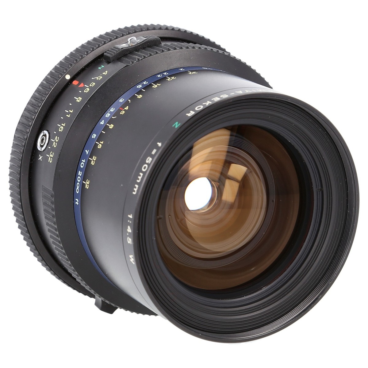 MAMIYA-SEKOR Z 50mm 1:4.5 W 動作も写りもOKです。前後キャップ付き