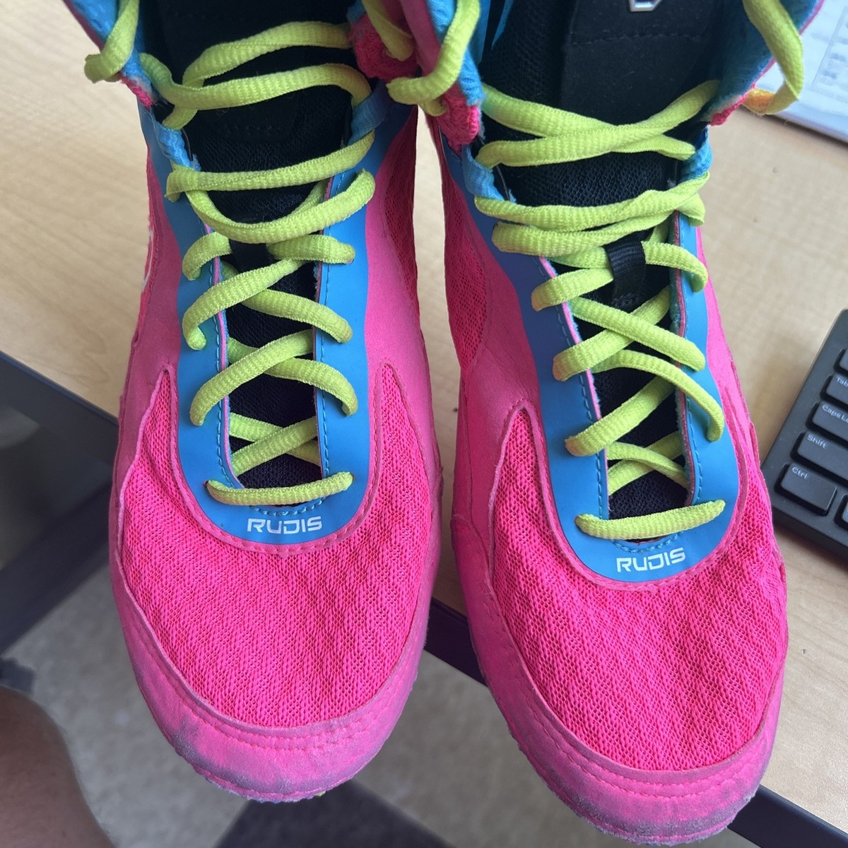 RUDIS ピンク ハイカットシューズ RUDIS ピンク ハイカットシューズ