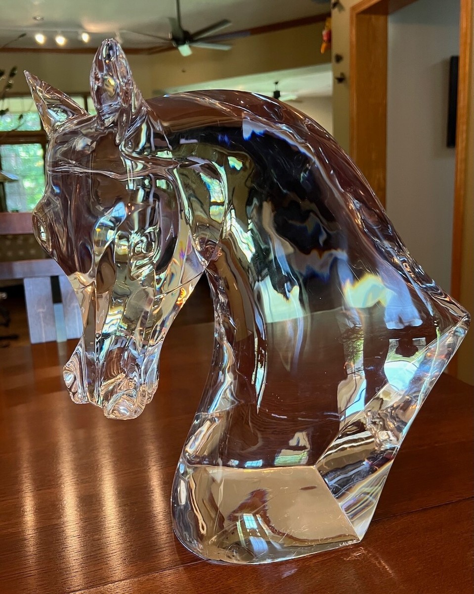 LALIQUE 馬のガラス彫刻 Kazak Horse sculpture – Lalique North America