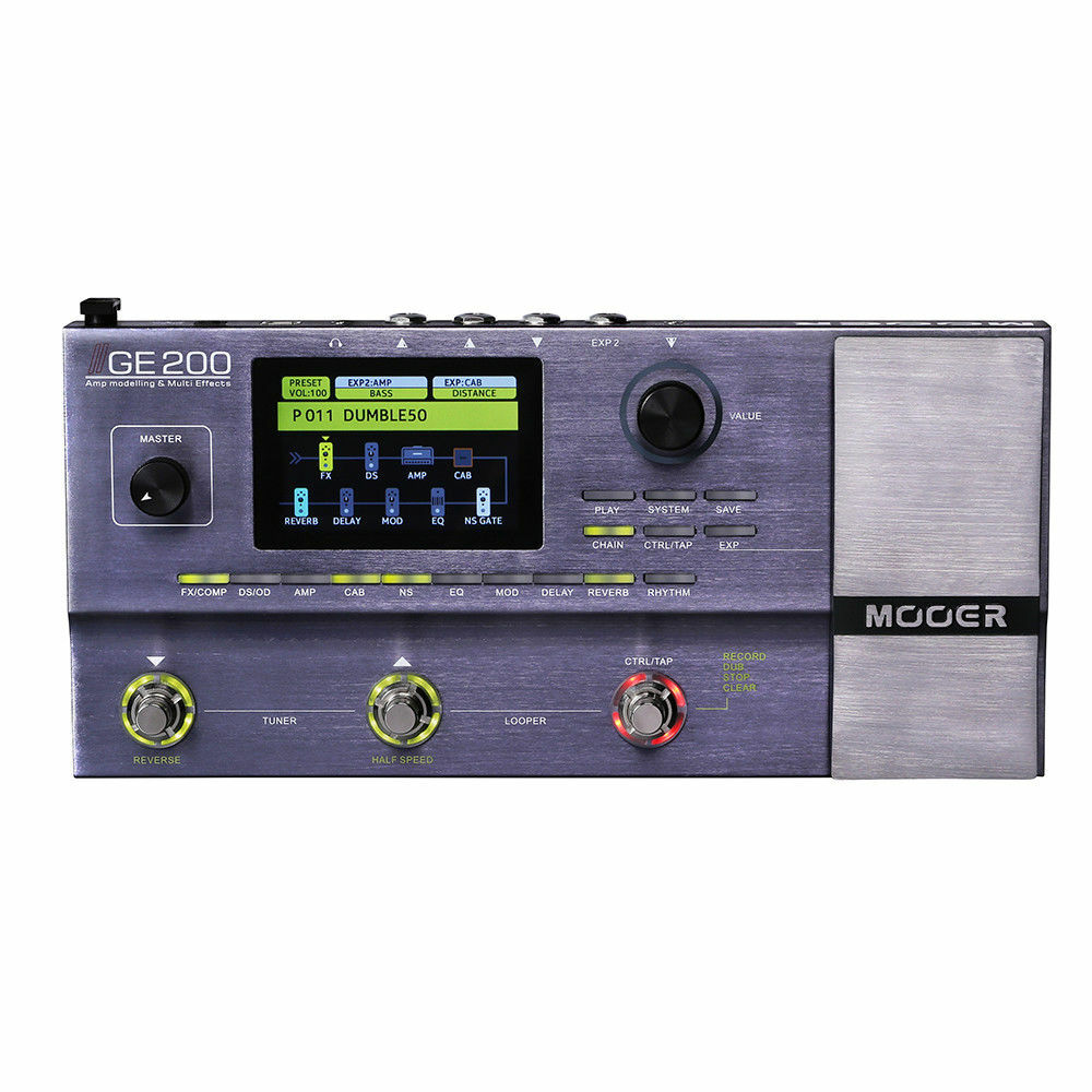 MOOER GE200 Amp Modelling and Multi Effects Guitar Pedal for sale