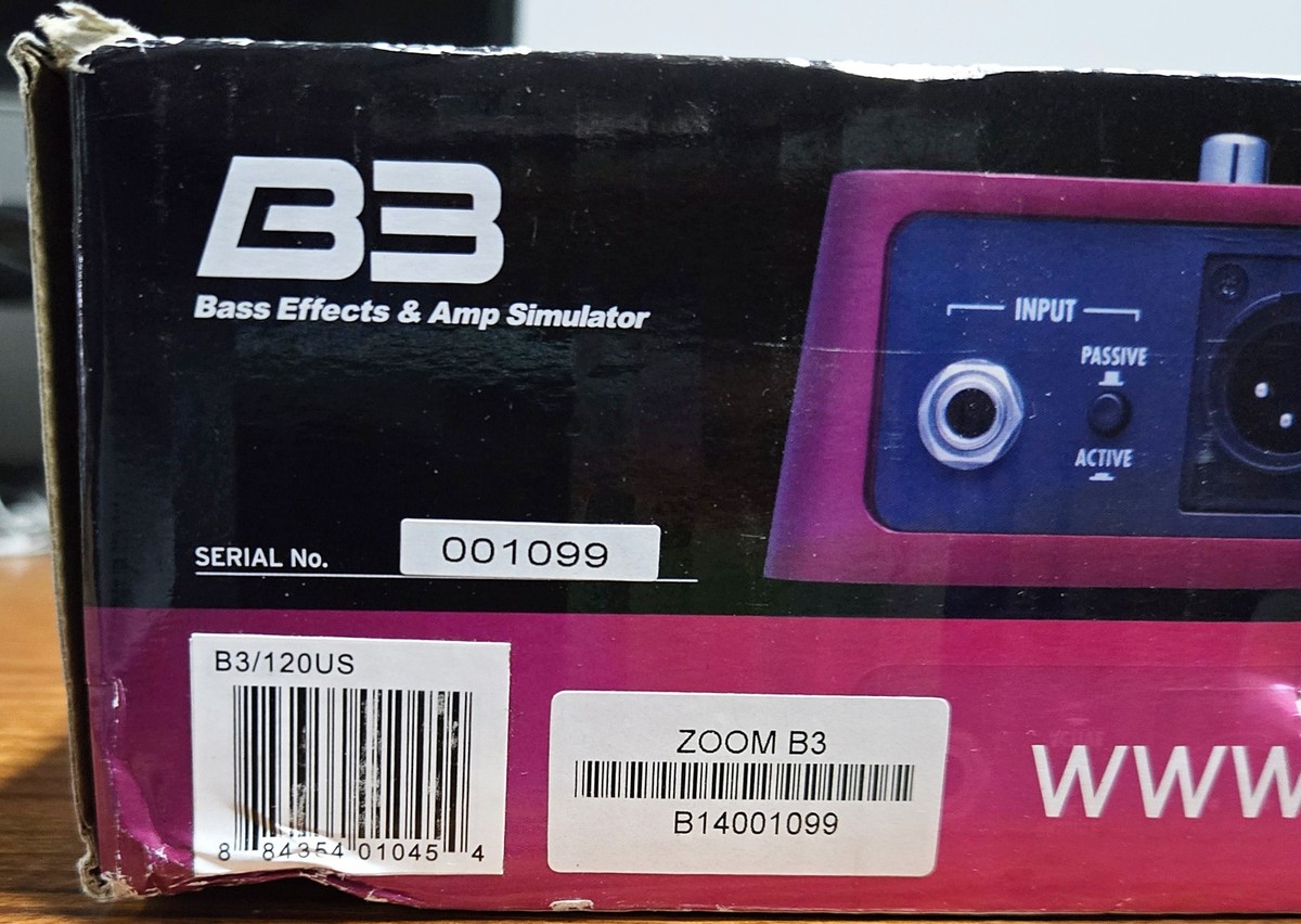 Zoom B3 Multi-Effects Guitar Effect Pedal for sale online | eBay