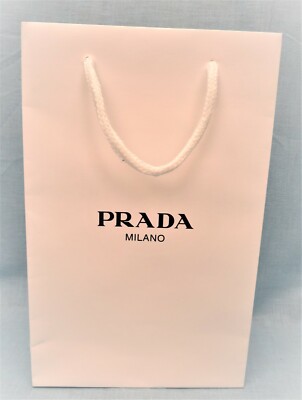 NEW PRADA WHITE PAPER SHOPPING GIFT BAG FOR CLOTHES GIFTS