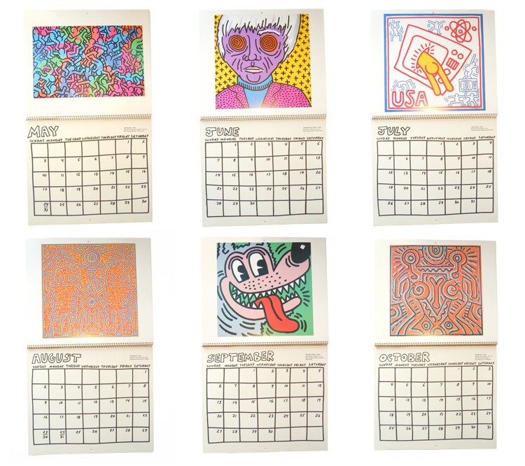 Keith Haring Calendar 1987 Vintage Original Good Condition