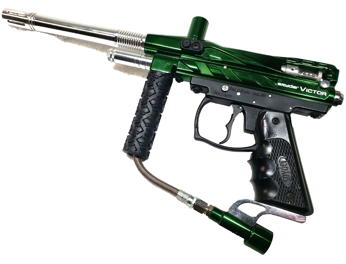 WORKS GREAT Green Spyder Victor Paintball Gun Semi Auto Mechanical